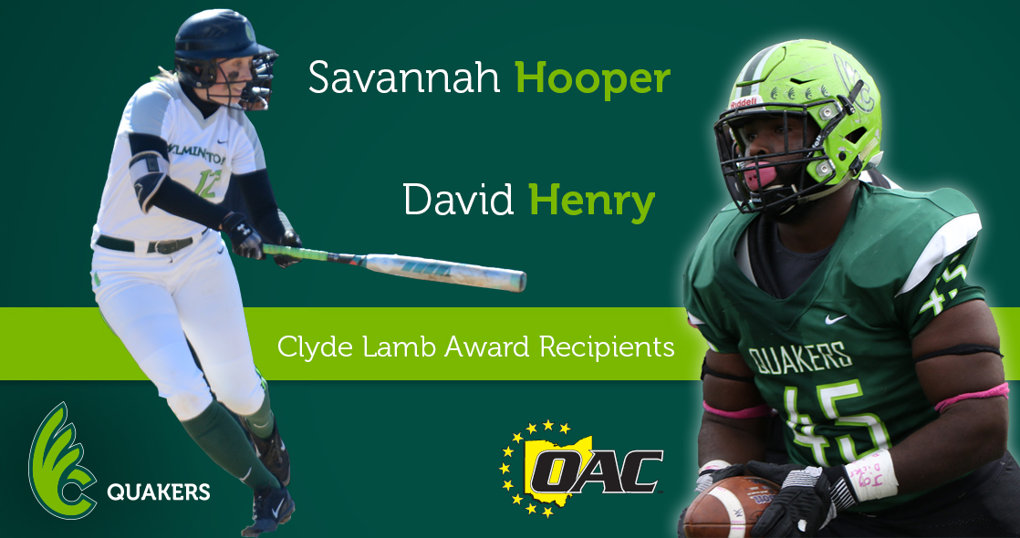 Hooper and Henry Accept Clyde Lamb Awards