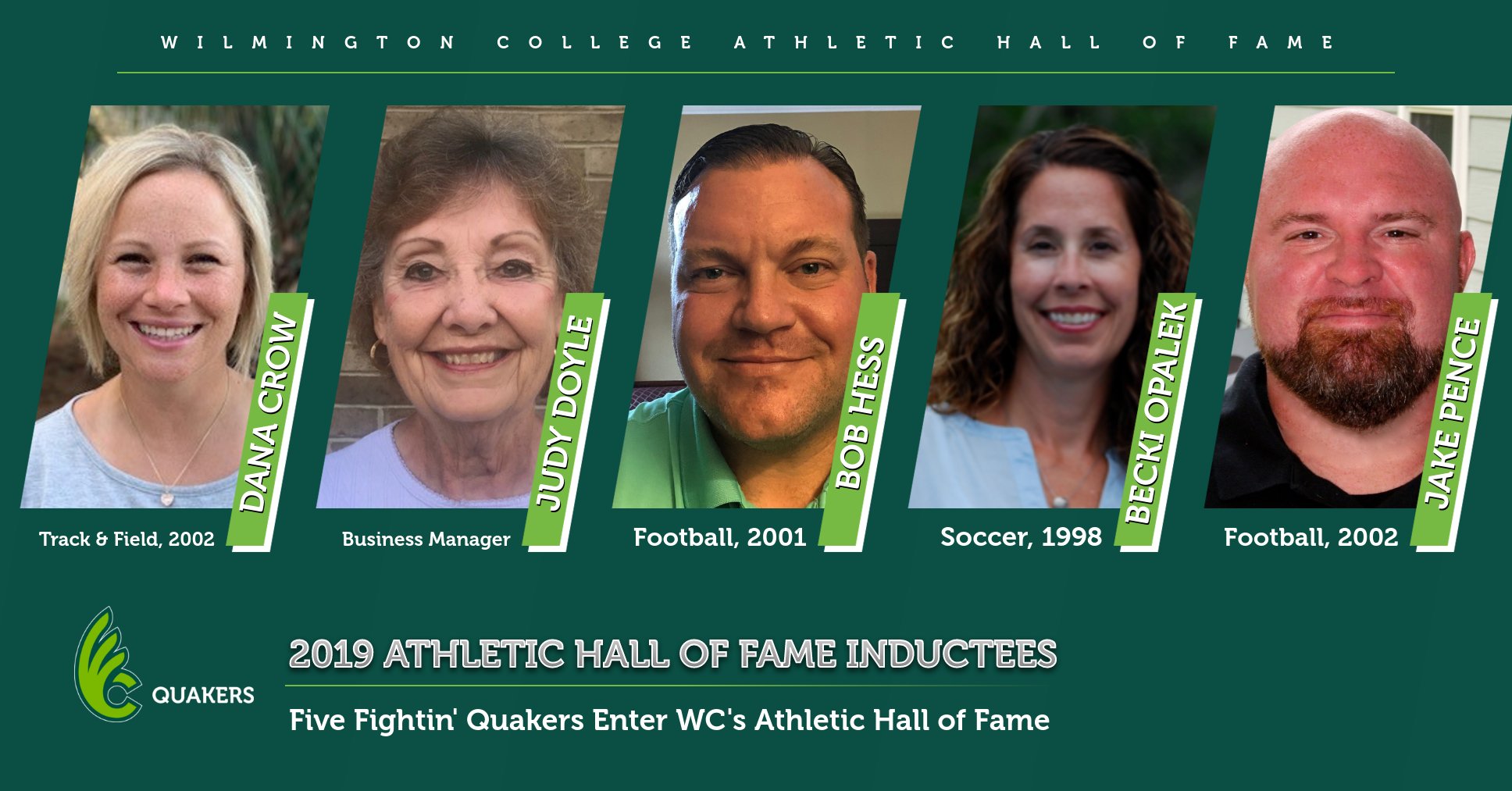 Five Inducted Into Athletics Hall of Fame