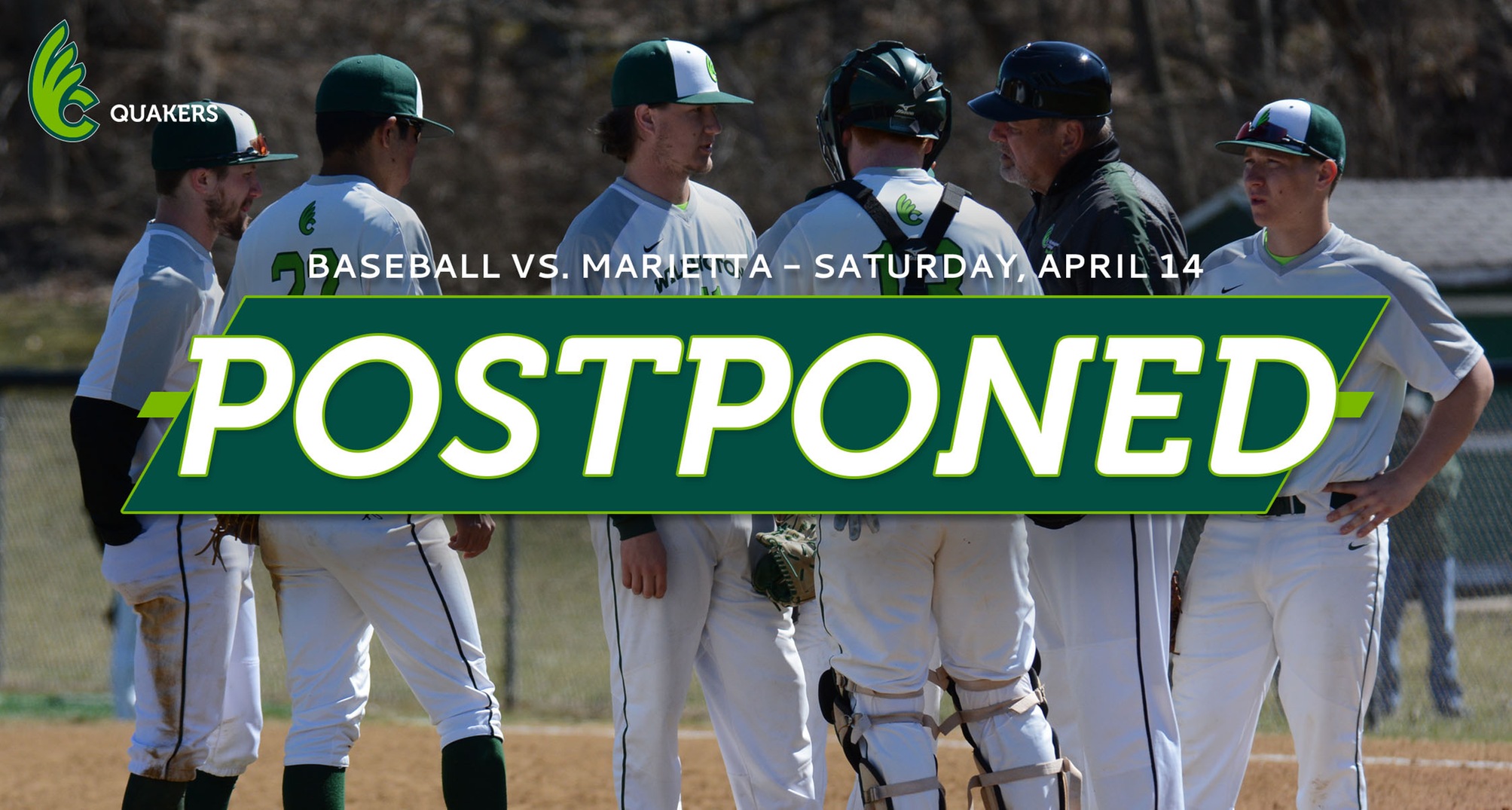 Baseball's Series With Marietta Postponed