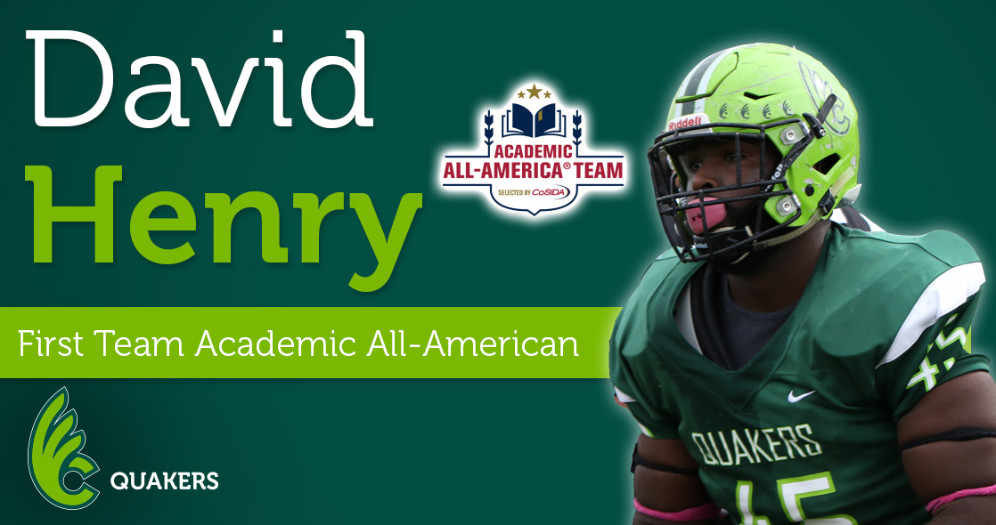 David Henry Named First Team Academic All-American