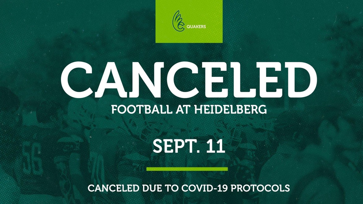 Football Game at Heidelberg Canceled