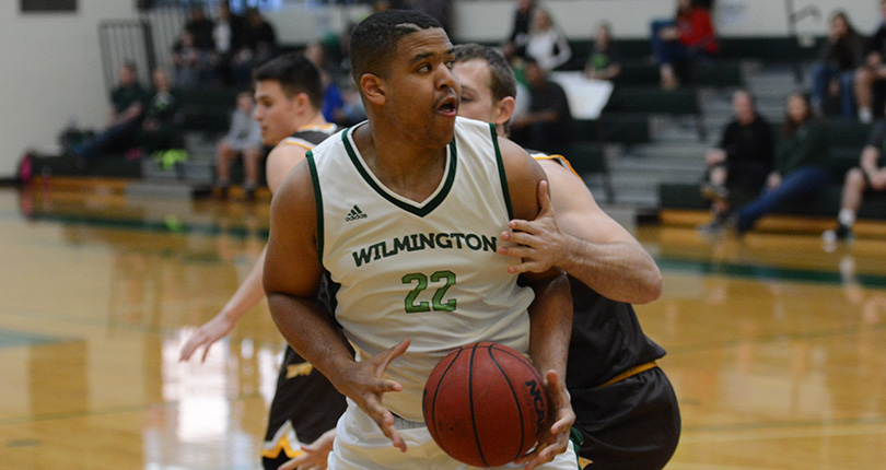 Senior Malcolm Pittman tallied a team-high 12 points in his final college game. (Wilmington photo/Randy Sarvis)