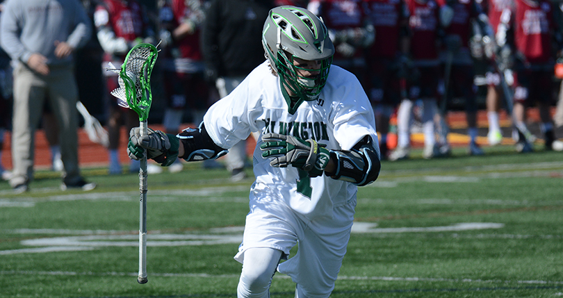 Senior Reid Delaney, puts in 100th and 101st career goals against Baldwin Wallace.