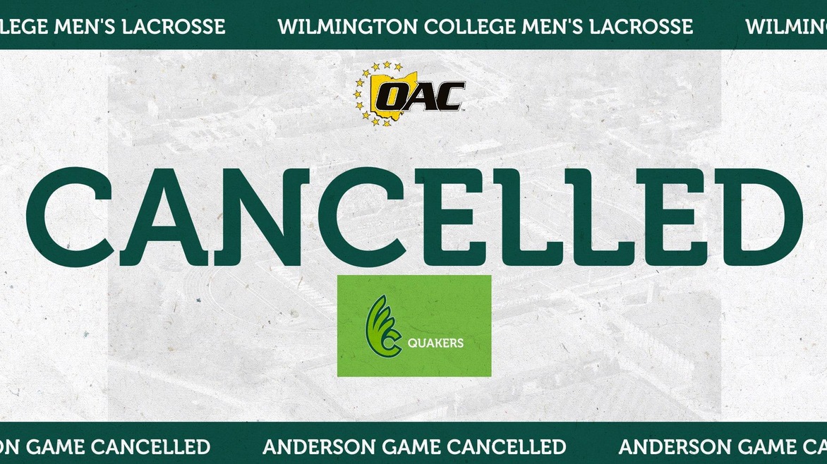 Men's Lacrosse Game With Anderson Cancelled