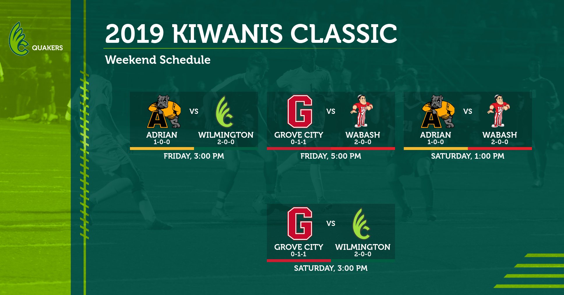 Men's Soccer Hosts 2019 Kiwanis Classic This Weekend