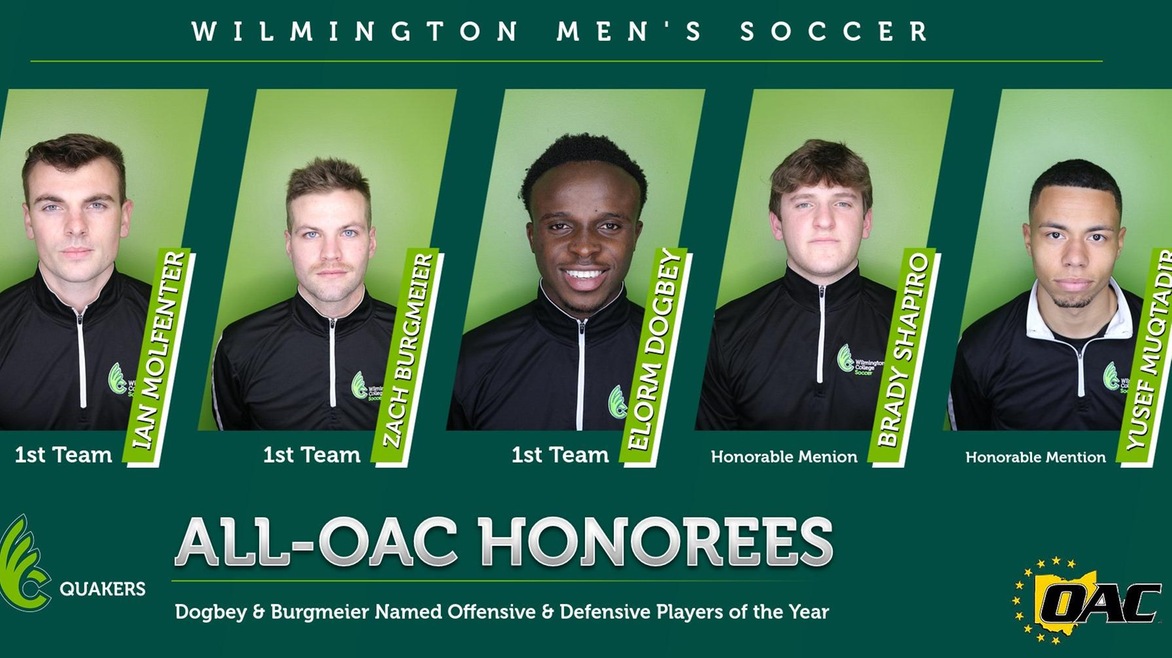 Men's Soccer Places Five on All-OAC Teams