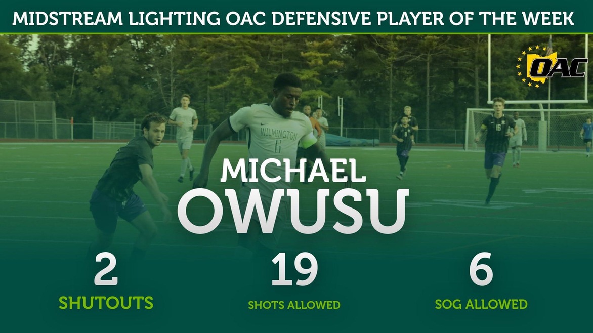 Michael Owusu Garners Midstream Lighting OAC Defensive Player of the Week Honors