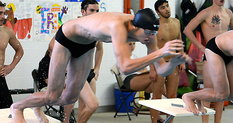 @DubC_Swimming men capture fourth at OAC Championships