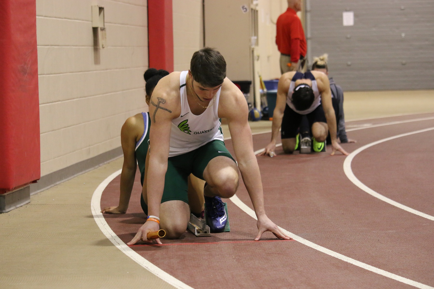 Men's Track and Field Seventh After Day One of OAC Indoor Championships