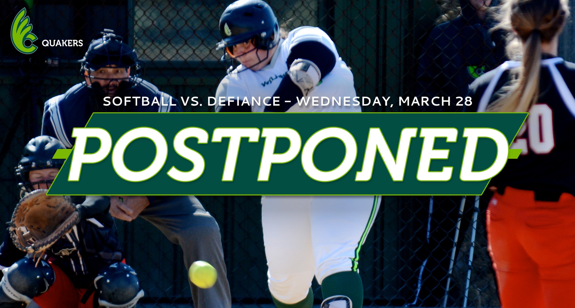 Softball Doubleheader With Defiance Postponed