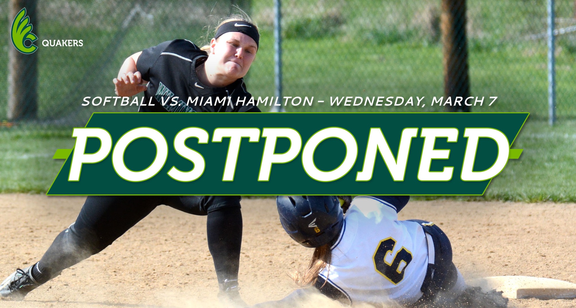 Softball Doubleheader With Miami Hamilton Postponed