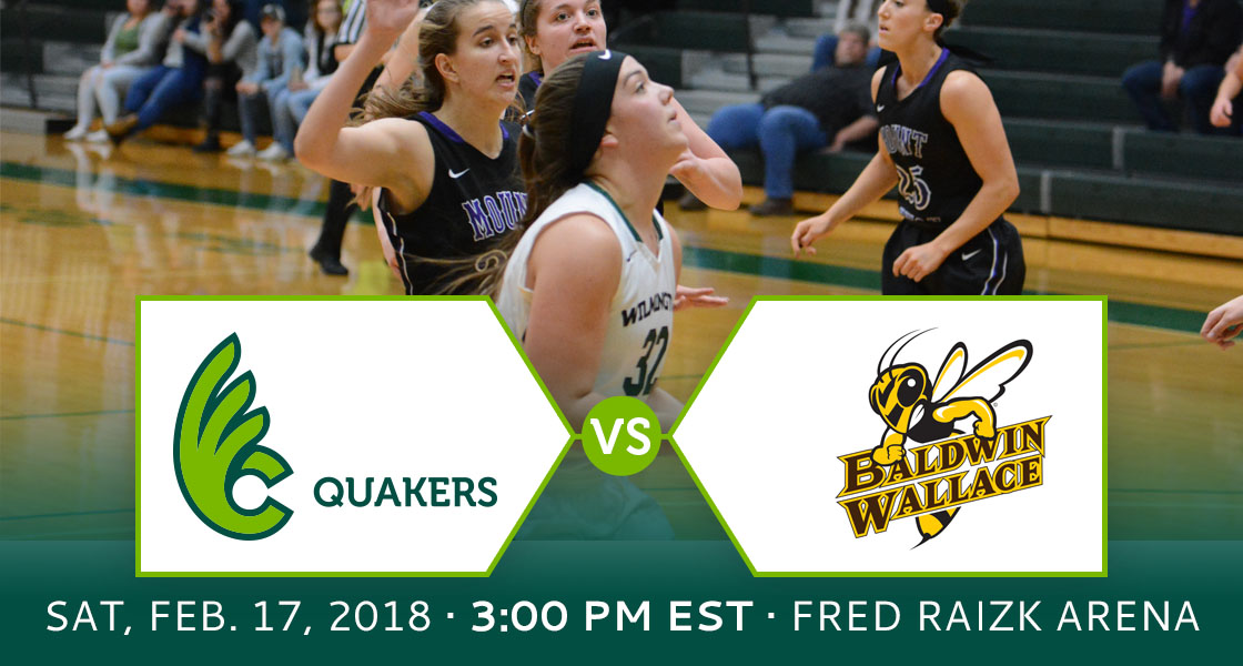 Women's Basketball Hosts Baldwin Wallace for Senior Day on Saturday
