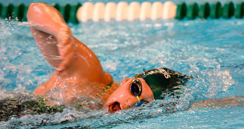 Glish, Houston still strong for @DubC_Swimming women