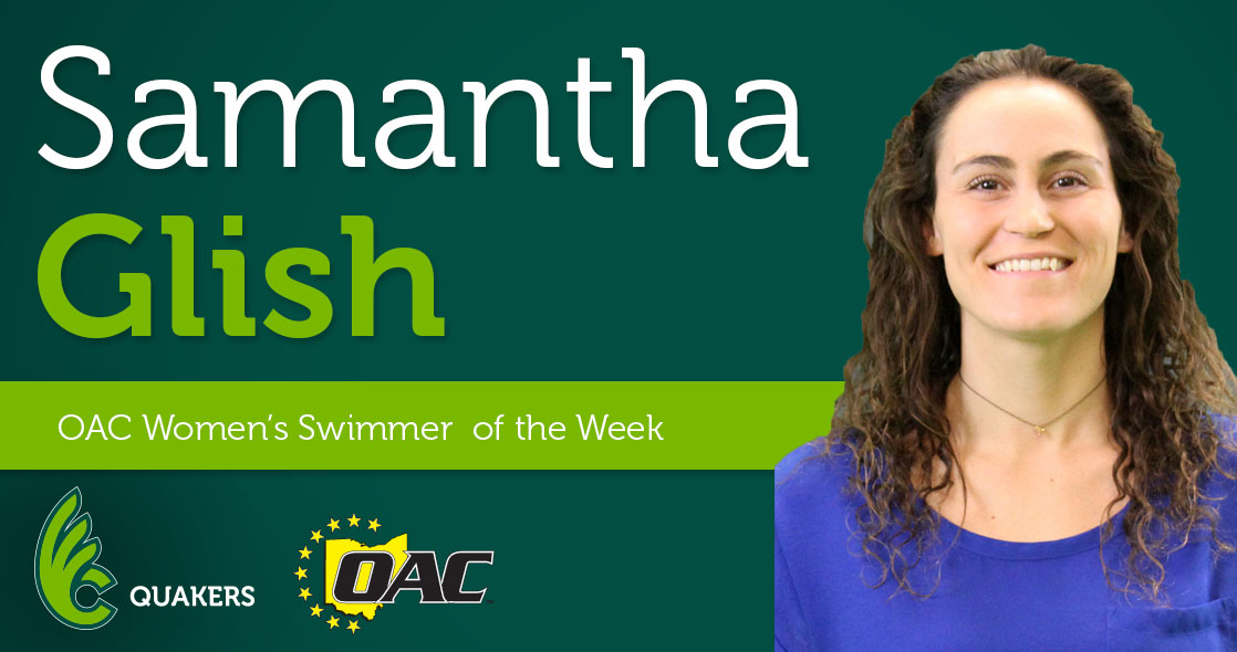 Glish Garners OAC Women's Swimmer of the Week Honors