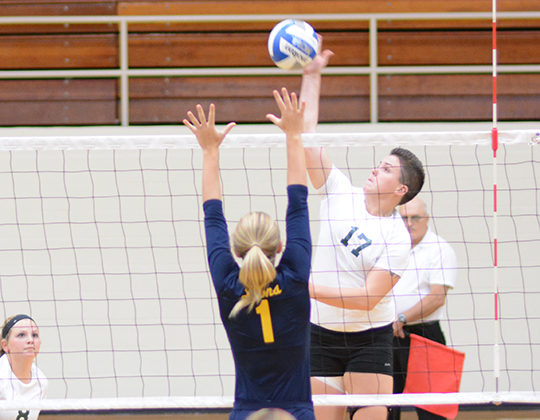 Volleyball drops both ends of tri-match