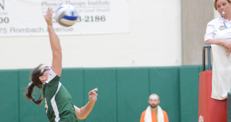 @DubC_Volleyball falls 3-0 to Capital