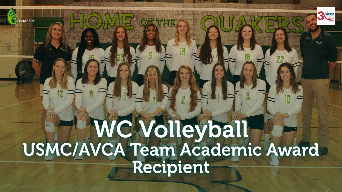2021 Volleyball Team Receives USMC/AVCA Team Academic Award