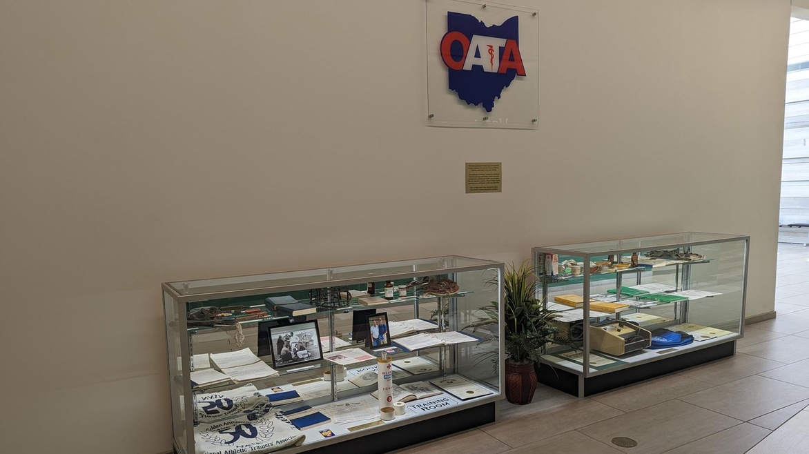 OATA Historical Case on Display in Center for Sport Sciences