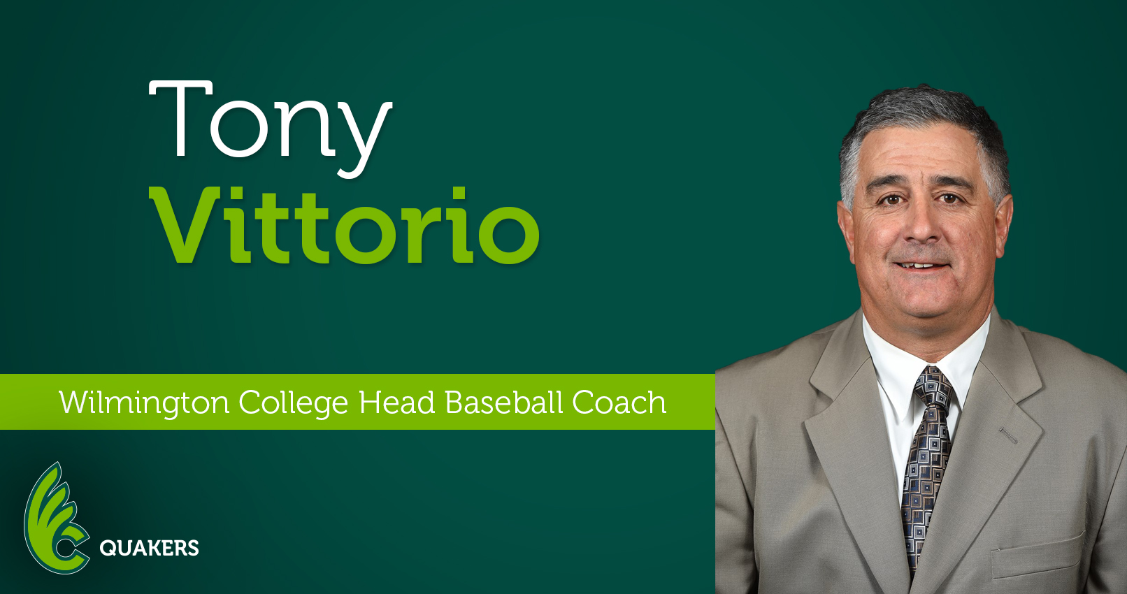 Tony Vittorio Named Head Baseball Coach