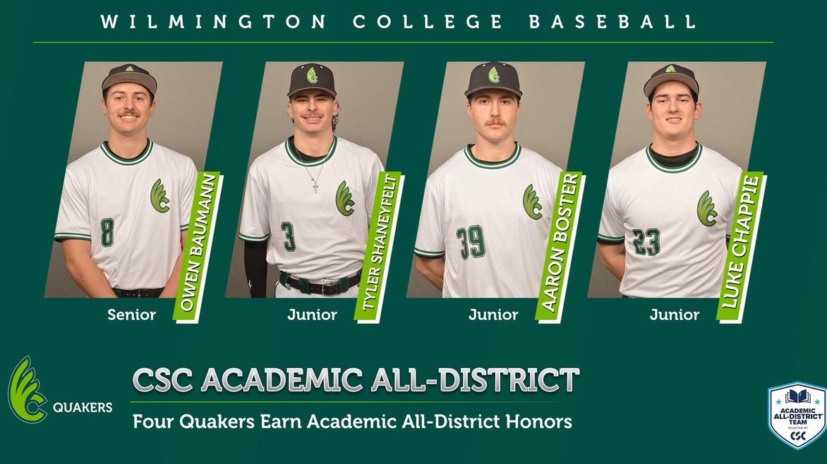 Baseball Places Four on CSC Academic All-District Team