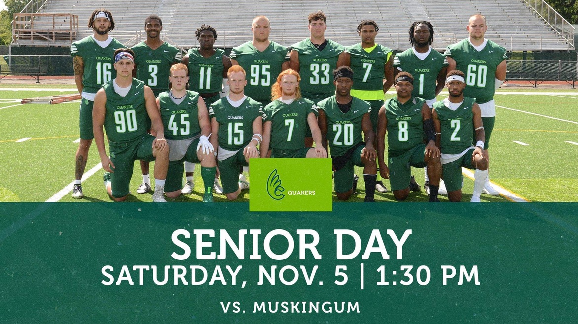 Football Hosting Muskingum on Senior Day