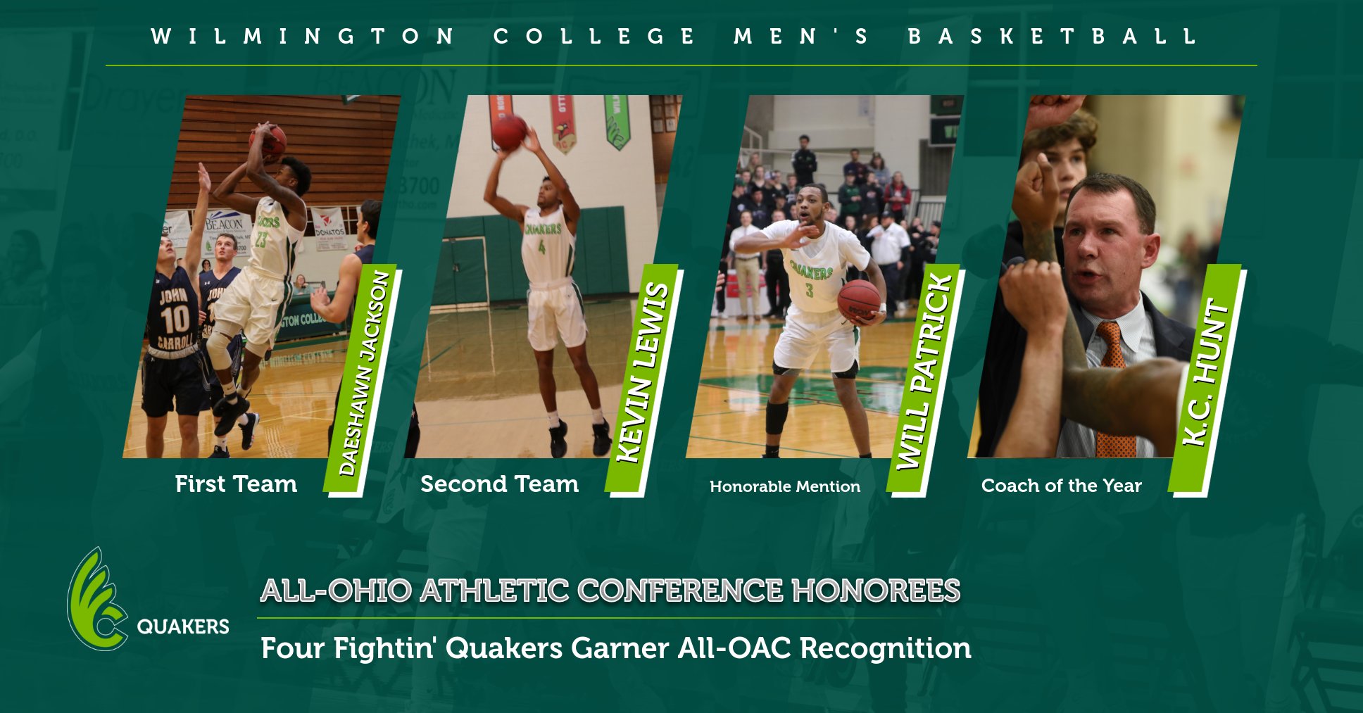 Men's Basketball Places Four on All-OAC Teams