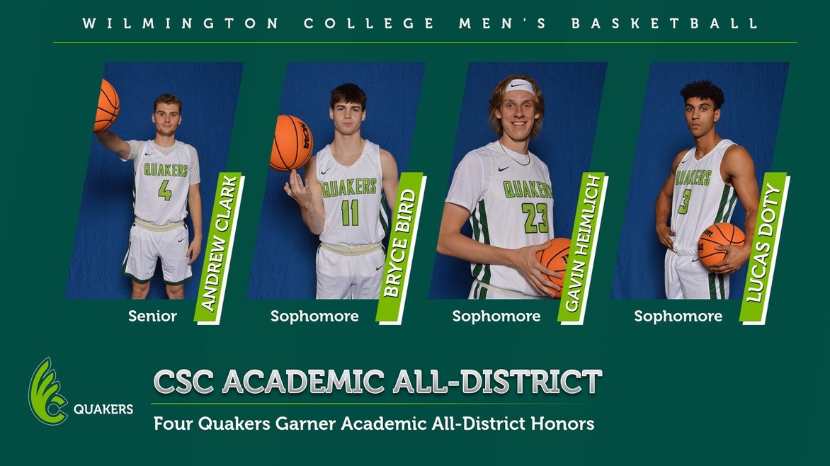 Men's Basketball Places Four on College Sports Communicators Academic All-District Team