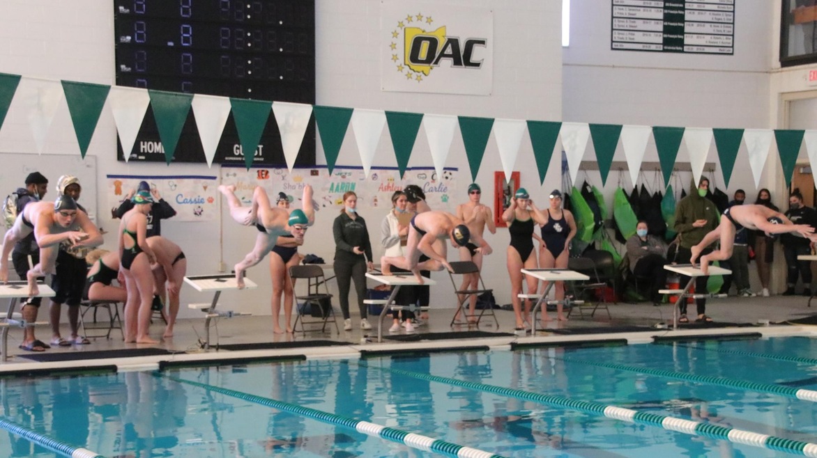 Men's Swimming Opens OAC Championships with Relay on Wednesday