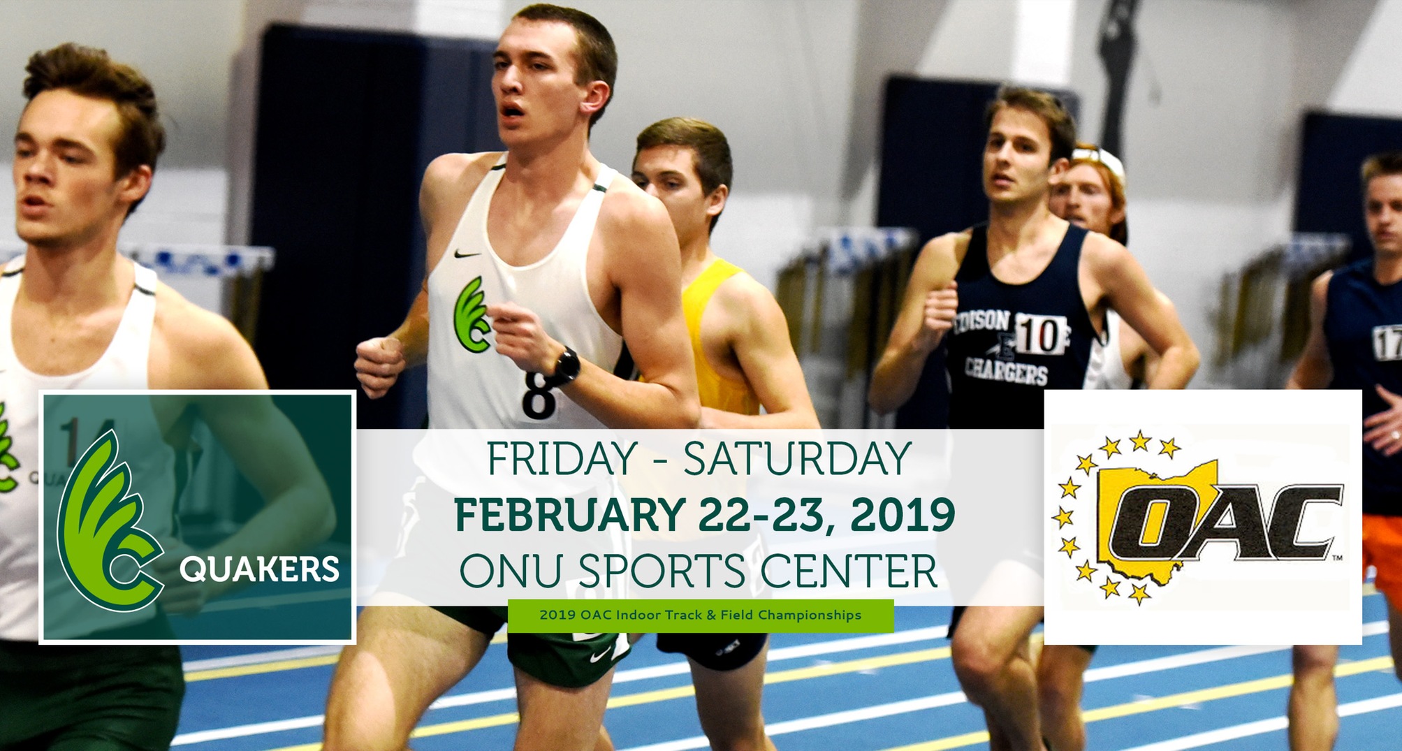 Men's Track & Field To Compete at OAC Indoor Championships This Weekend