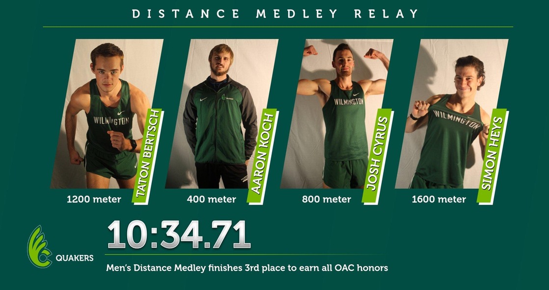 Men's DMR Garners All-OAC Honors, Track & Field in Sixth After Day One