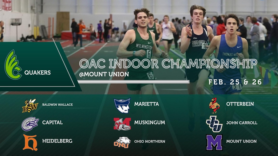 Men's Track & Field Travels to Mount Union for OAC Indoor Championships.