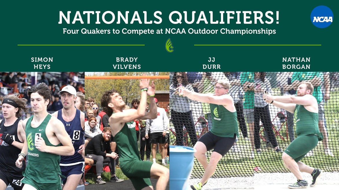 IN! Four Quakers to Represent Men's Track & Field at NCAA Championships