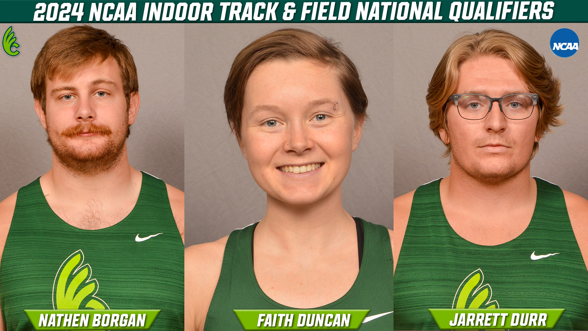 Three Quakers Competing at Indoor Track & Field Championships Starting Tomorrow