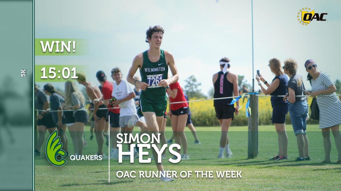 Simon Heys Named OAC Men's Cross Country Runner of the Week