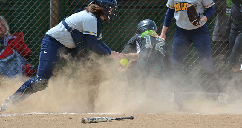 Two-out thunder stings @DubC_Softball