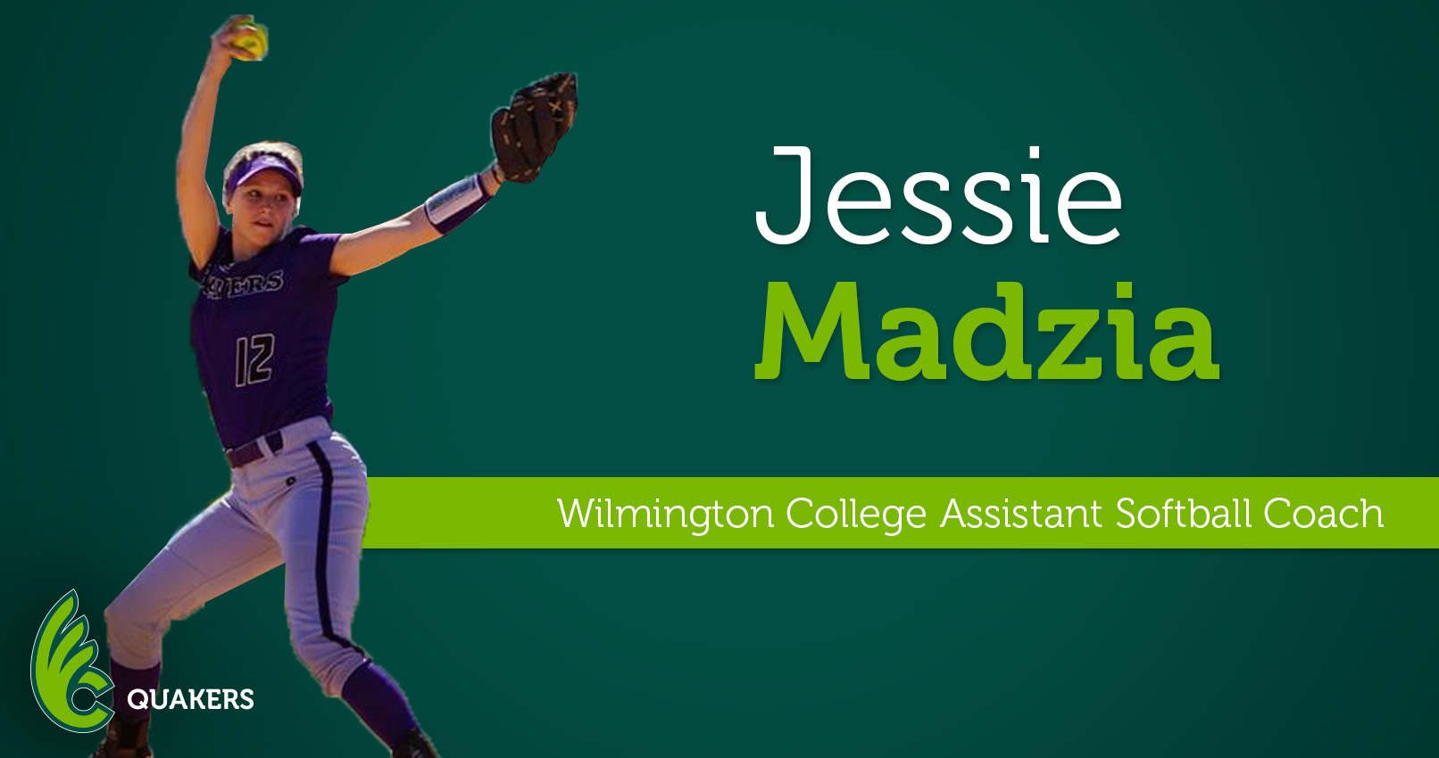 Jessie Madzia Joins Softball Program as Assistant Coach