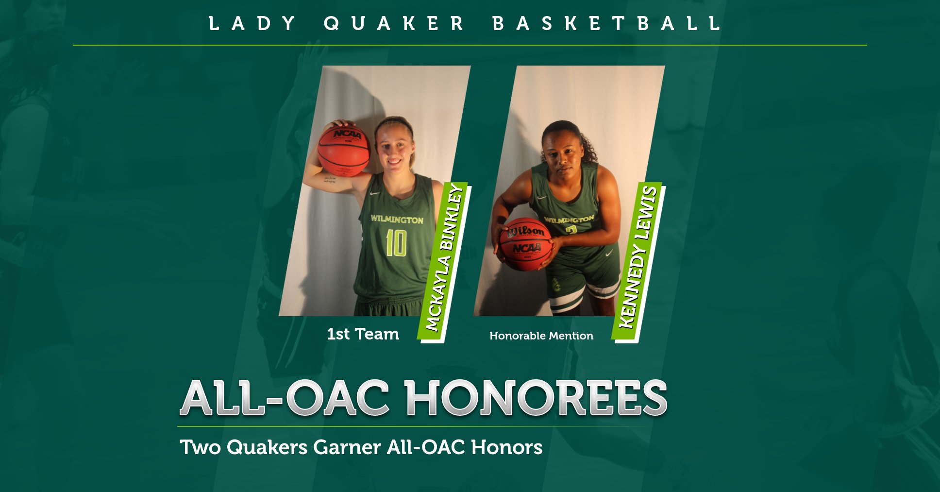McKayla Binkley and Kennedy Lewis Named All-OAC