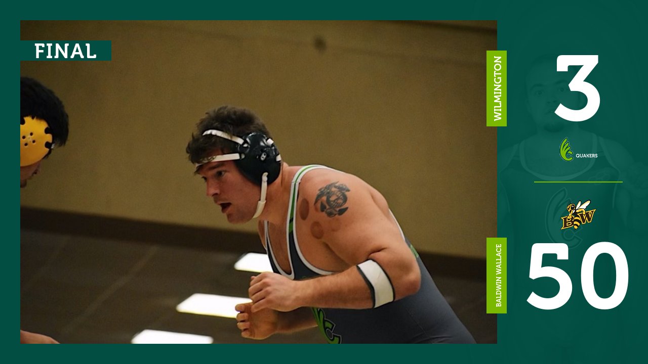 Brausch and Bair Earn Victories for Wrestling in Loss to No.6 Baldwin Wallace