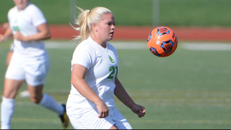Shooting Barrage Lifts Women's Soccer to a 2-0 Victory Over Defiance