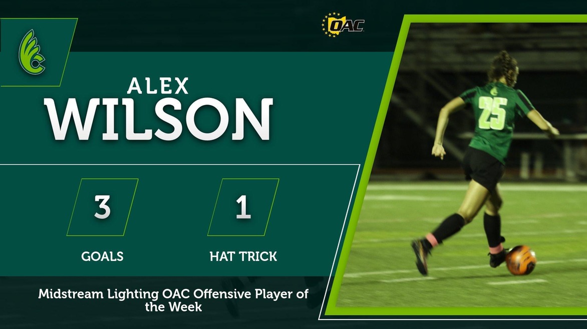 Alex Wilson Named Midstream Lighting OAC Offensive Player of the Week for Second Time