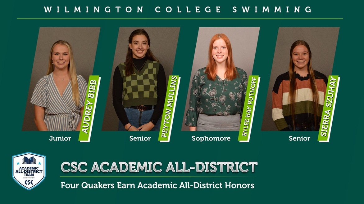 Four Women's Swimmers Earn Academic All-District Honors