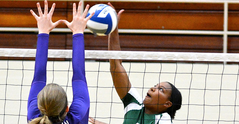BW sweeps past @DubC_Volleyball