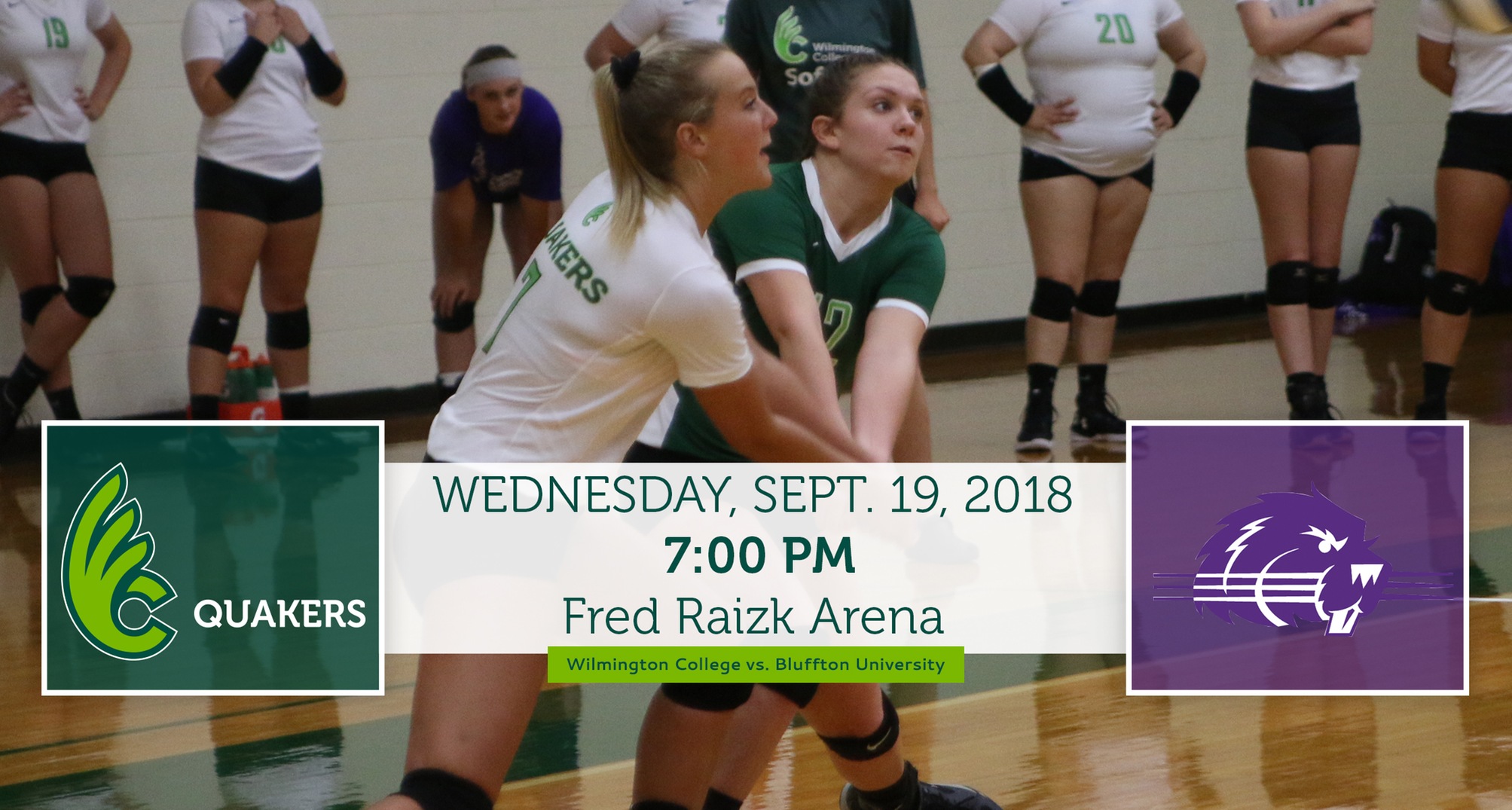 Volleyball Battles Bluffton at Home on Wednesday