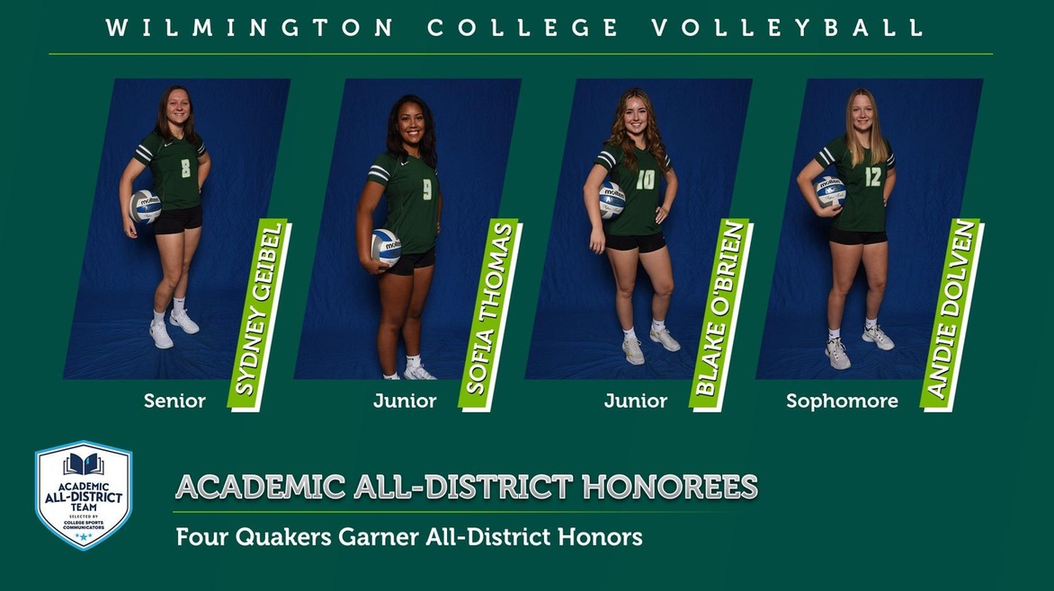 Volleyball Has Four Garner Academic All-District Honors