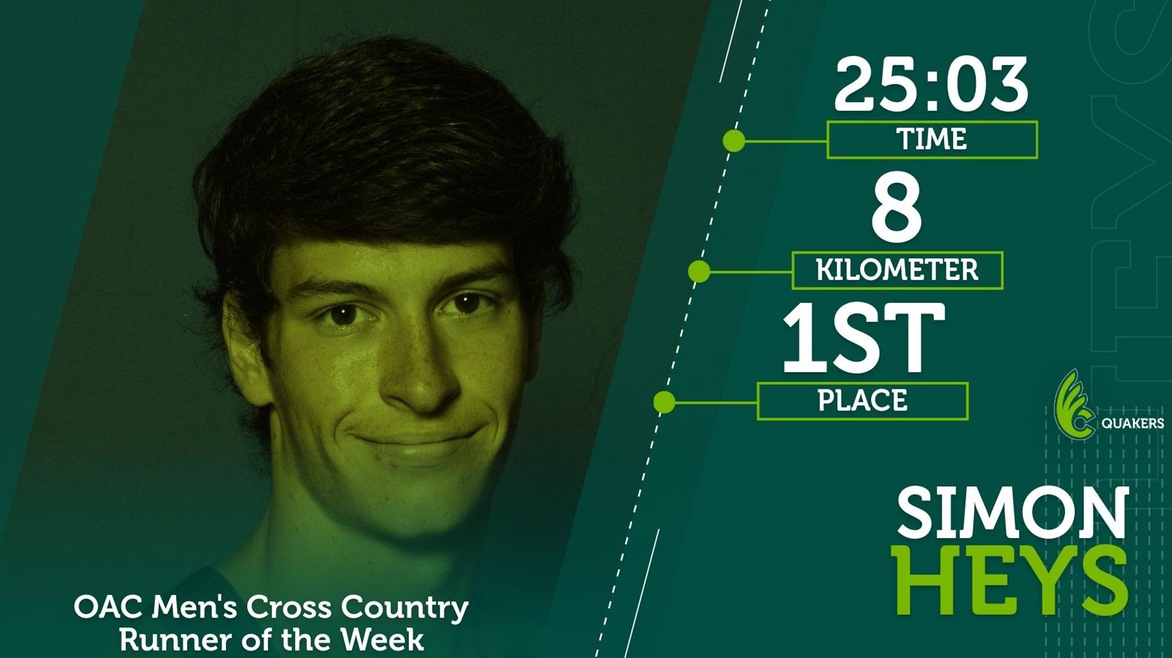 Heys Named OAC Men's Cross Country Runner of the Week